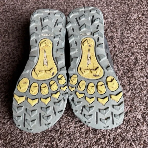 Altra Women’s 8 Lone Peak 5 Grey Blue Trail Hiking Athletic Shoe - Picture 5 of 9